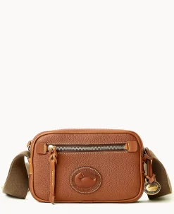 Dooney & Bourke Pebbled Leather|Mini Bags<All Weather Leather 3.0 Camera Crossbody 20 Caramel