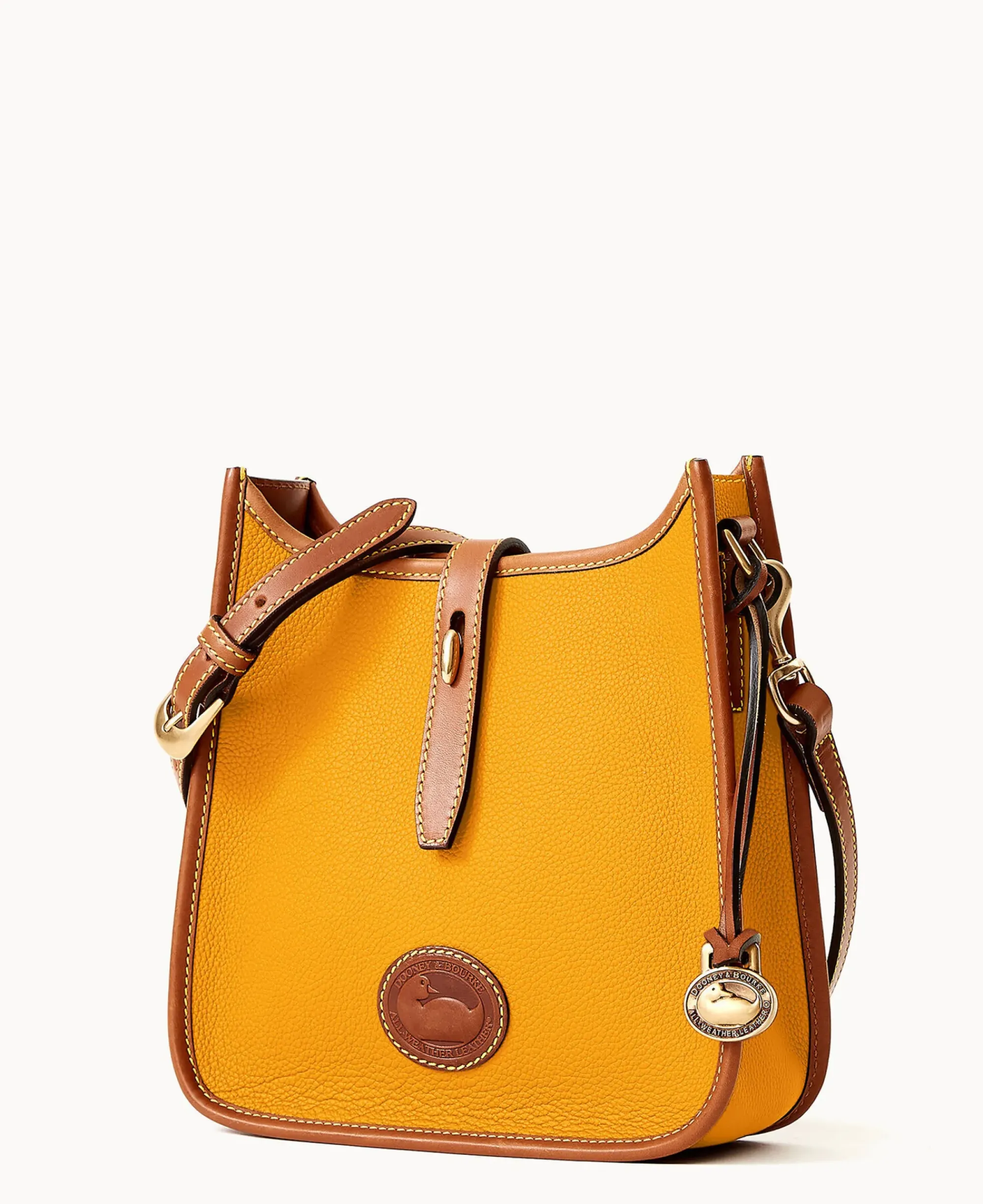Dooney & Bourke Pebbled Leather|Mini Bags<All Weather Leather 3.0 Crossbody 22 Chamois