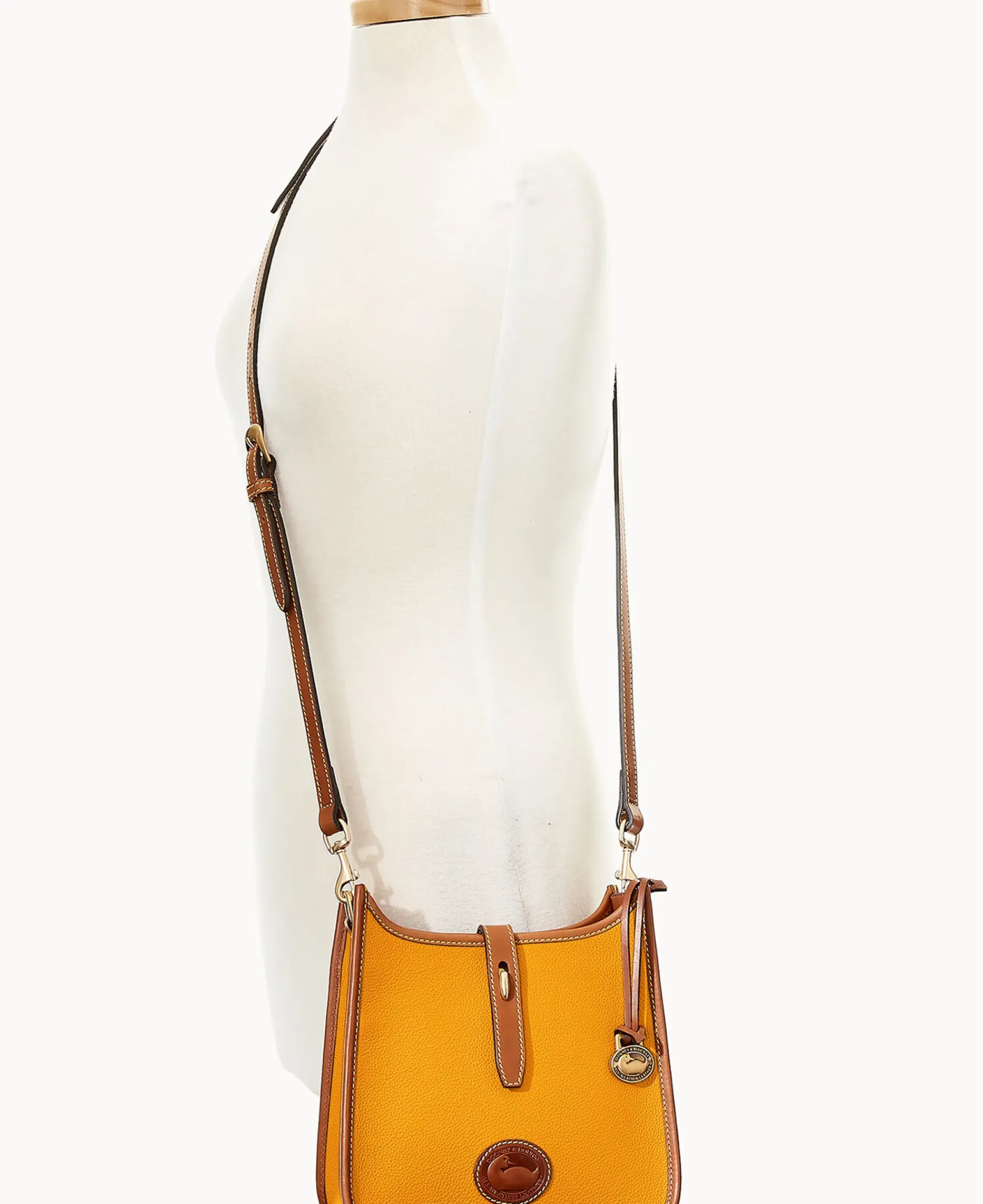 Dooney & Bourke Pebbled Leather|Mini Bags<All Weather Leather 3.0 Crossbody 22 Chamois