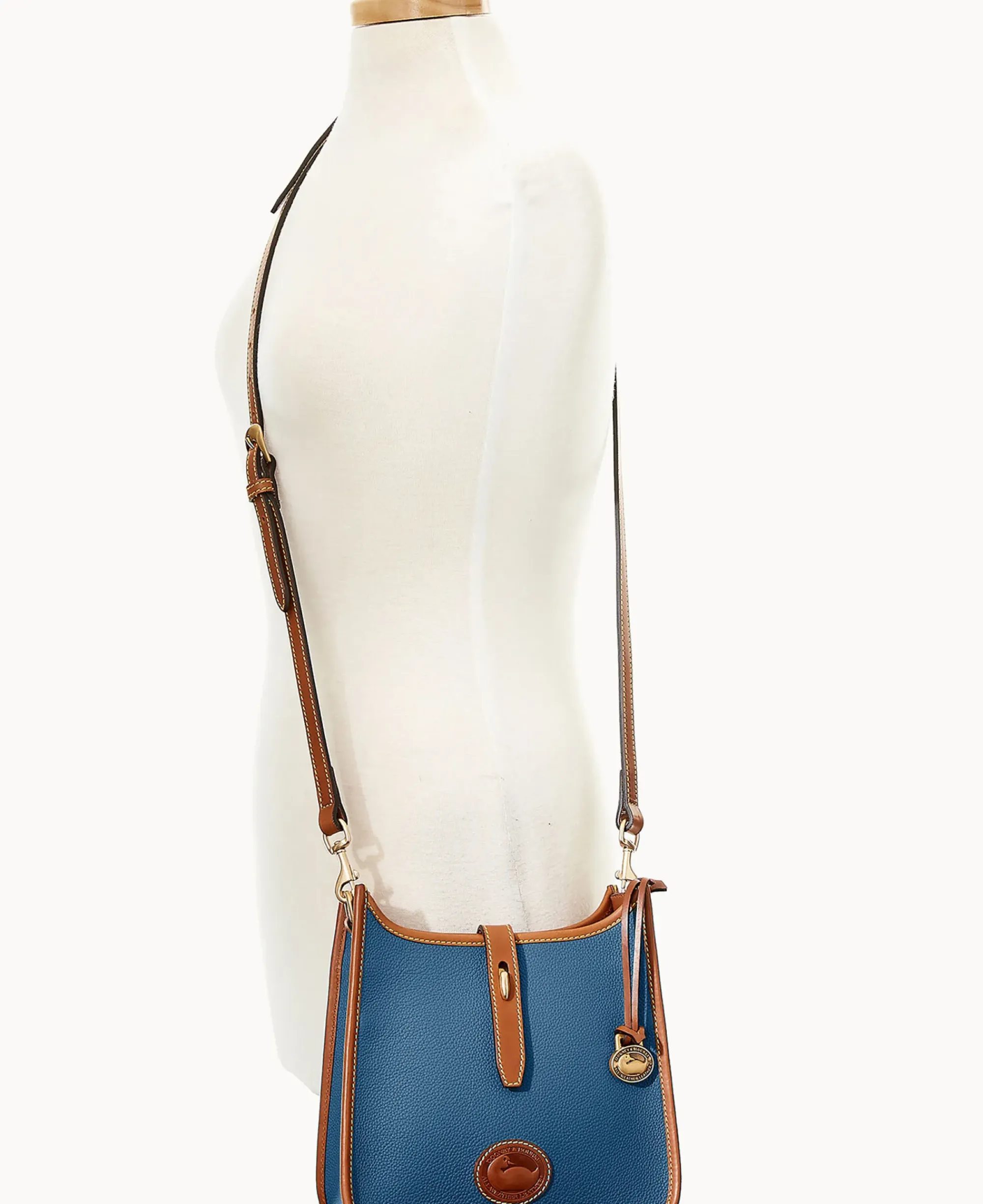 Dooney & Bourke Pebbled Leather|Mini Bags<All Weather Leather 3.0 Crossbody 22 Denim