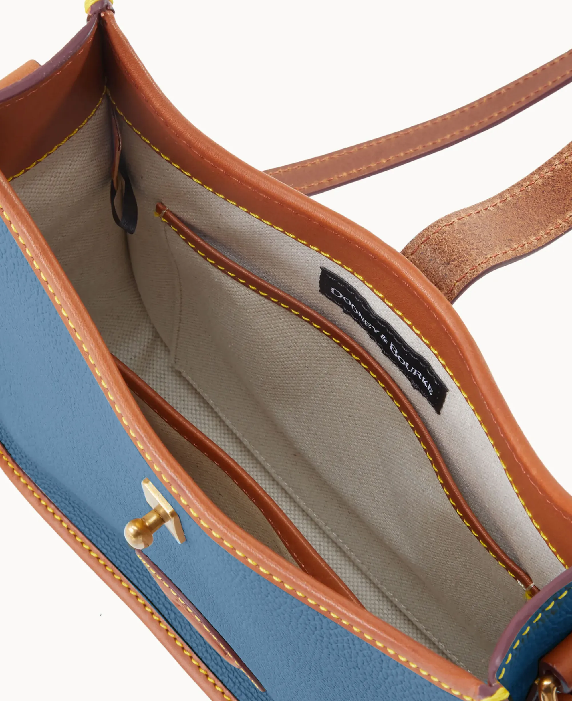 Dooney & Bourke Pebbled Leather|Mini Bags<All Weather Leather 3.0 Crossbody 22 Denim