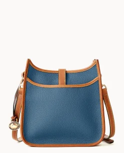 Dooney & Bourke Pebbled Leather|Mini Bags<All Weather Leather 3.0 Crossbody 22 Denim