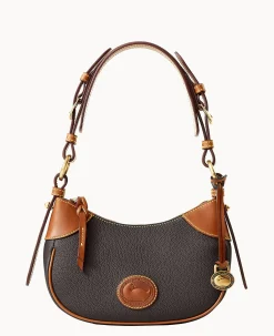 Dooney & Bourke Ready For the Getaway|Pebbled Leather<All Weather Leather 3.0 Demi Shoulder 22 Black