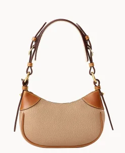 Dooney & Bourke Ready For the Getaway|Pebbled Leather<All Weather Leather 3.0 Demi Shoulder 22 Taupe