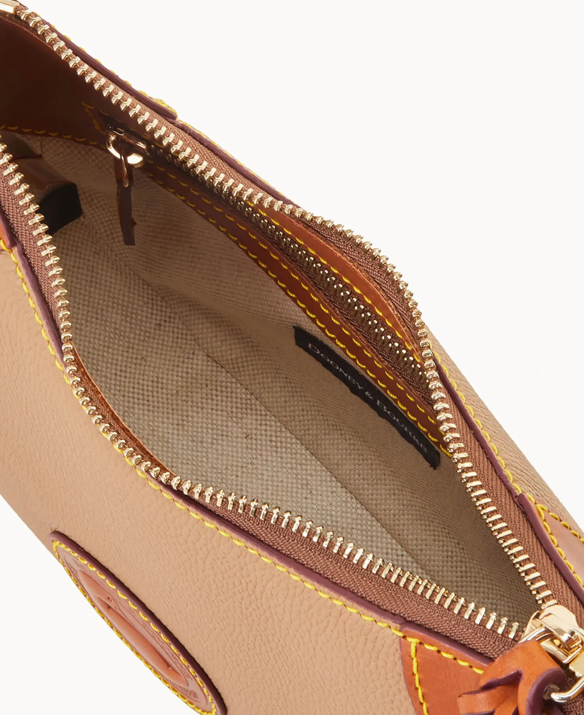 Dooney & Bourke Ready For the Getaway|Pebbled Leather<All Weather Leather 3.0 Demi Shoulder 22 Taupe
