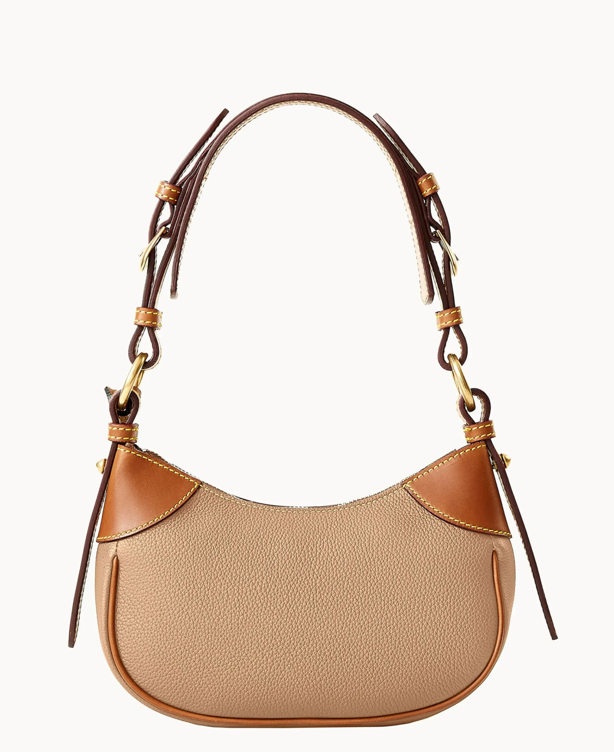 Dooney & Bourke Ready For the Getaway|Pebbled Leather<All Weather Leather 3.0 Demi Shoulder 22 Taupe