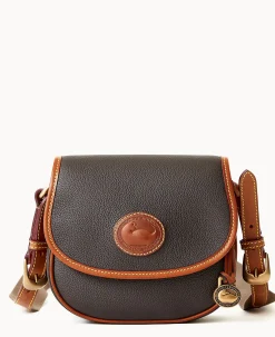 Dooney & Bourke Pebbled Leather|Mini Bags<All Weather Leather 3.0 Saddle Crossbody 20 Black
