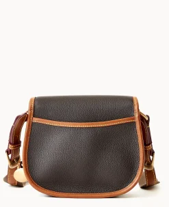 Dooney & Bourke Pebbled Leather|Mini Bags<All Weather Leather 3.0 Saddle Crossbody 20 Black