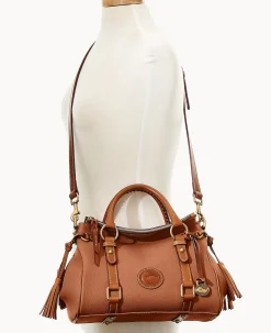 Dooney & Bourke Ready For the Getaway|Pebbled Leather<All Weather Leather 3.0 Satchel 30 Caramel