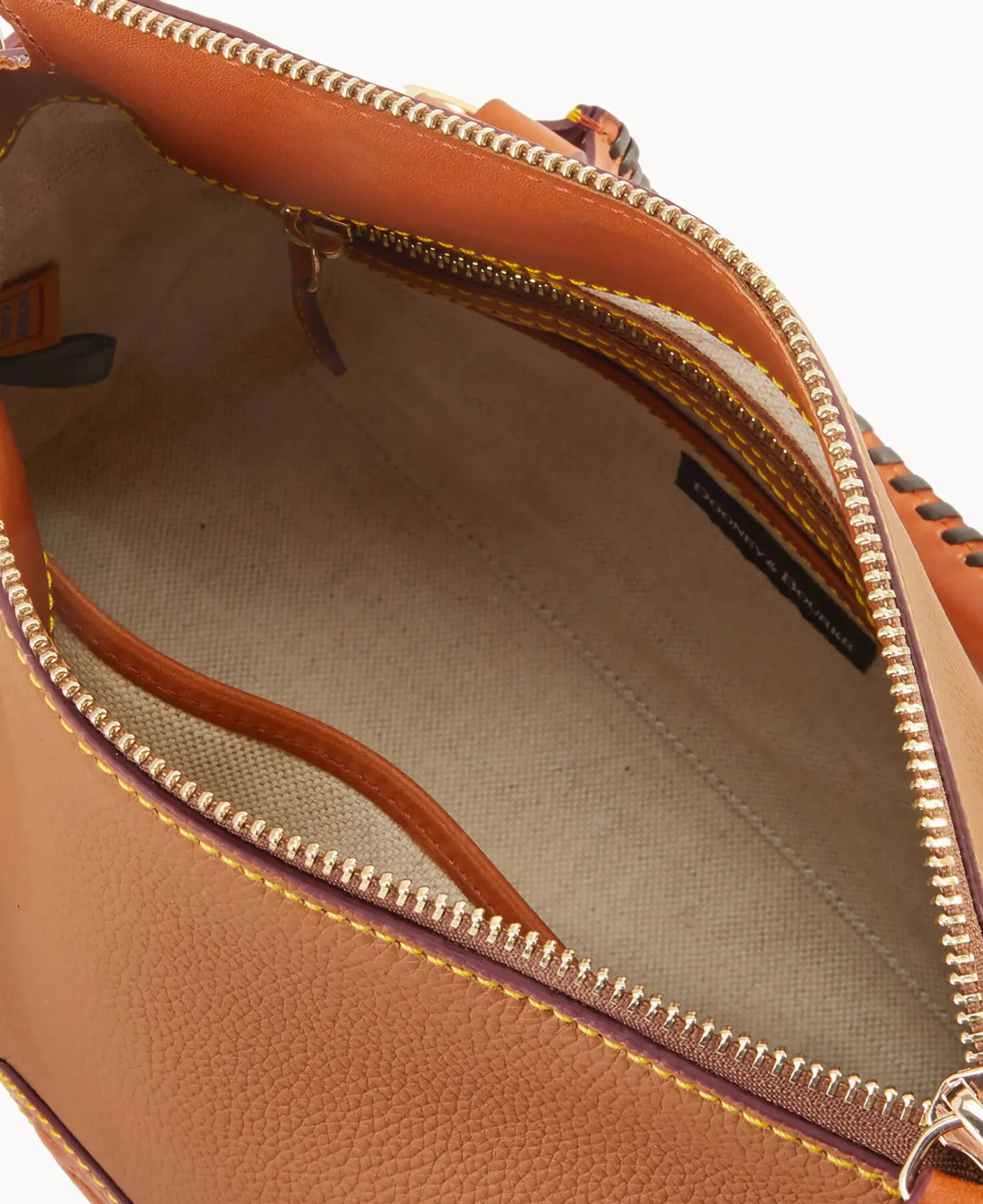 Dooney & Bourke Ready For the Getaway|Pebbled Leather<All Weather Leather 3.0 Satchel 30 Caramel