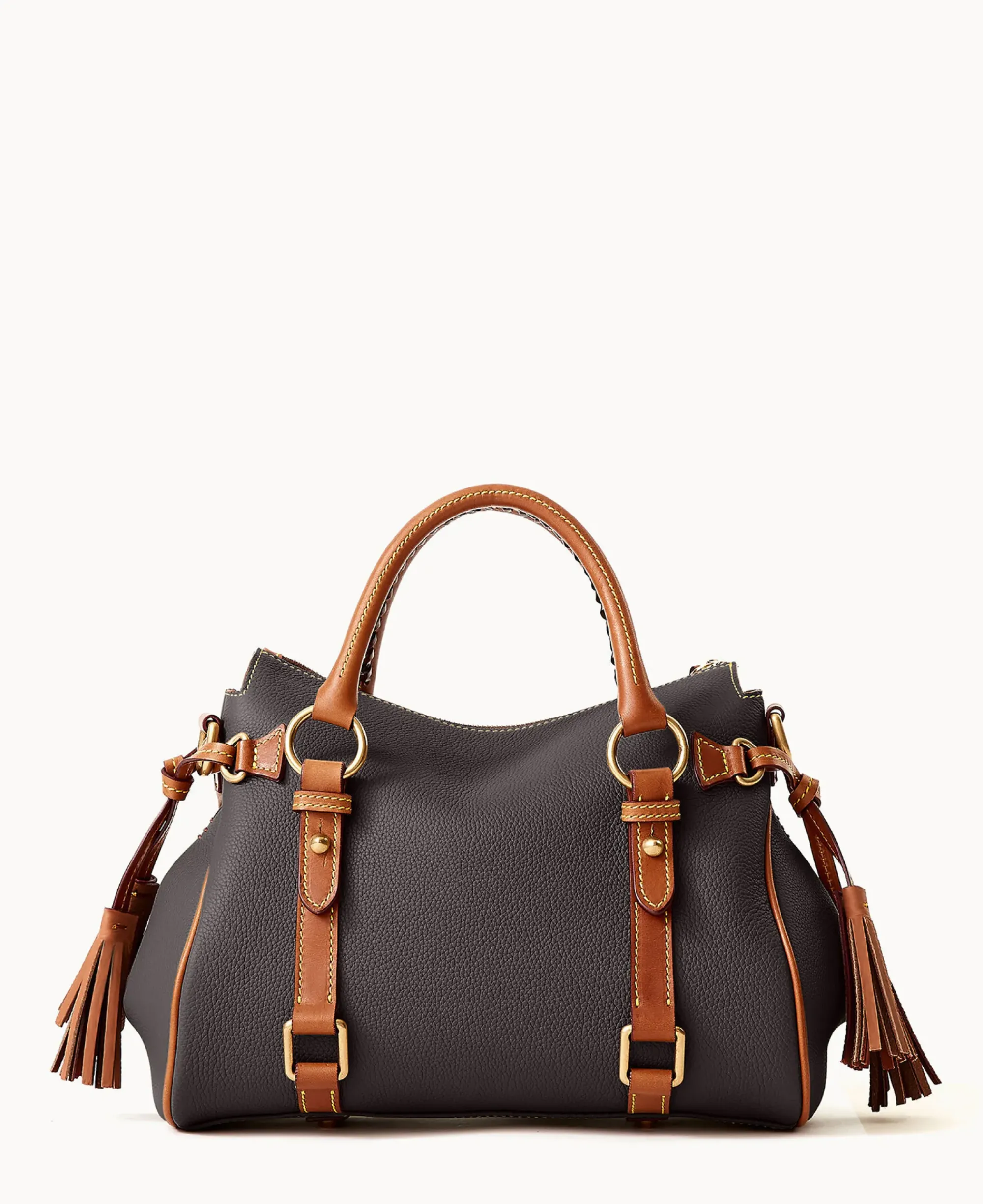 Dooney & Bourke Ready For the Getaway|Pebbled Leather<All Weather Leather 3.0 Satchel 30 Black