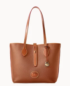 Dooney & Bourke Ready For the Getaway|Pebbled Leather<All Weather Leather 3.0 Tote 36 Caramel