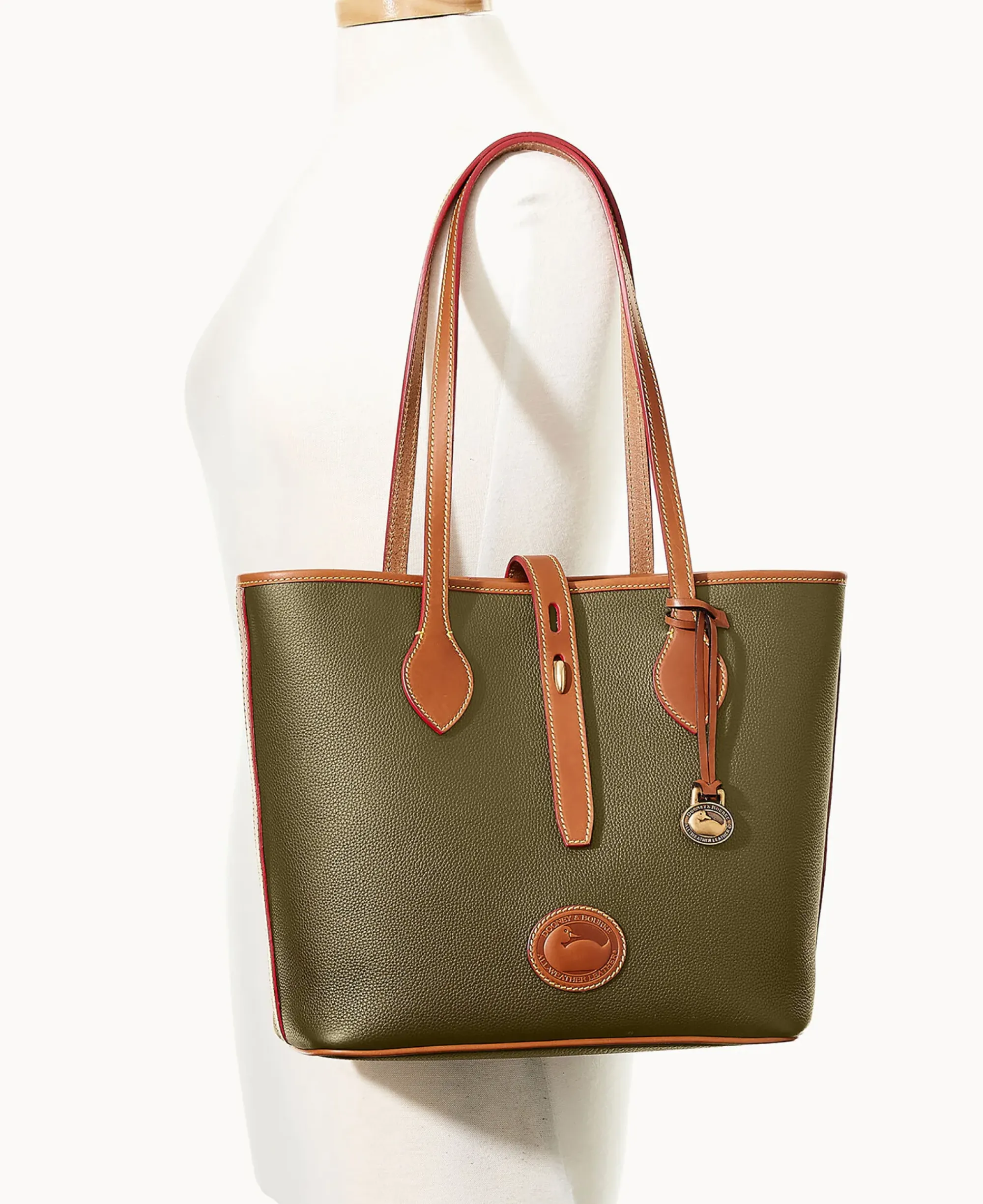 Dooney & Bourke Ready For the Getaway|Pebbled Leather<All Weather Leather 3.0 Tote 36 Green