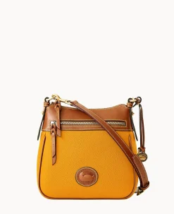 Dooney & Bourke Pebbled Leather|Mini Bags<All Weather Leather 3.0 Zip Top Crossbody 23 Chamois