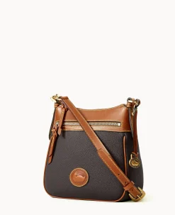 Dooney & Bourke Pebbled Leather|Mini Bags<All Weather Leather 3.0 Zip Top Crossbody 23 Black
