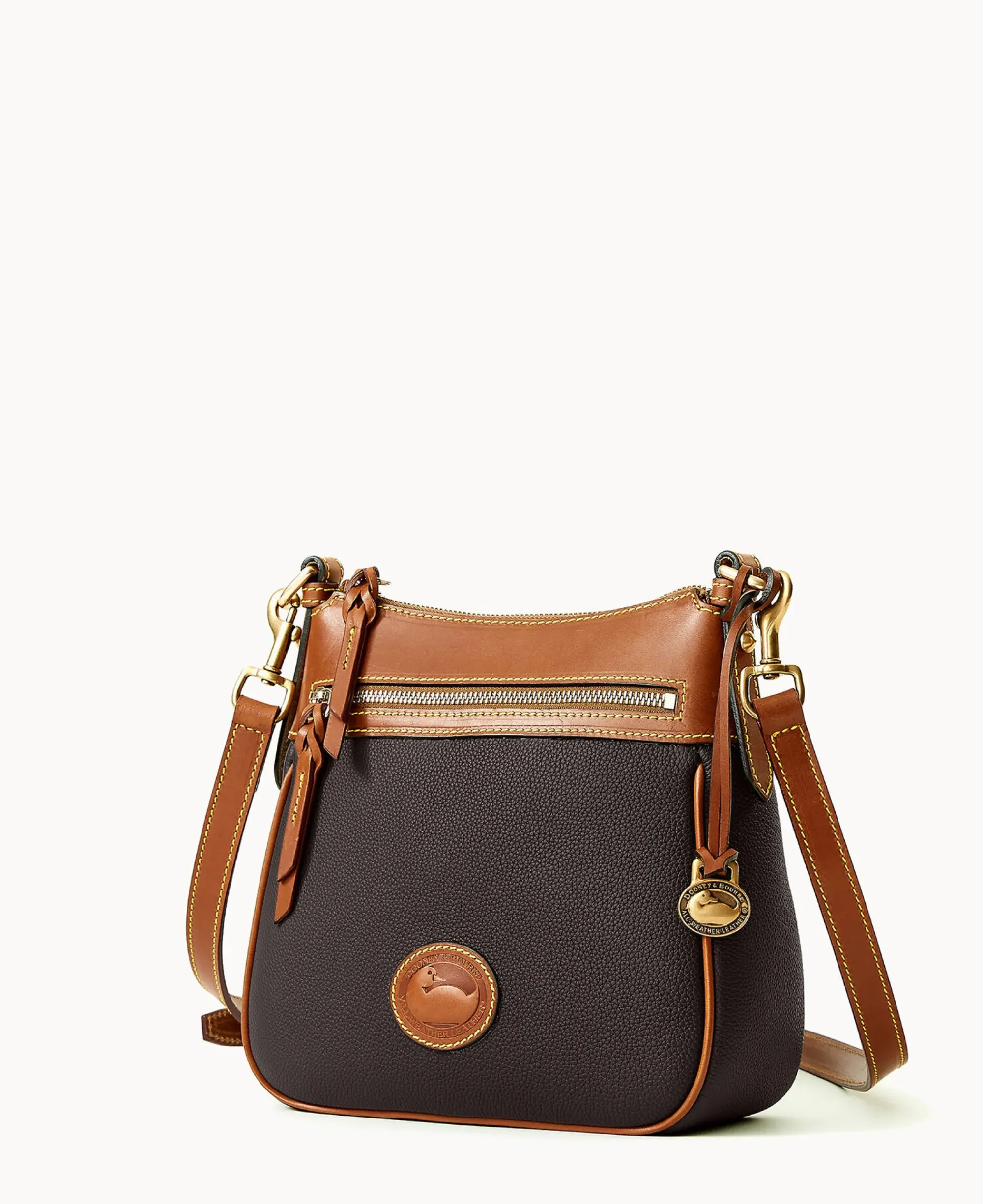 Dooney & Bourke Pebbled Leather|Mini Bags<All Weather Leather 3.0 Zip Top Crossbody 23 Black