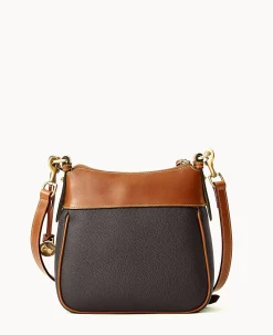Dooney & Bourke Pebbled Leather|Mini Bags<All Weather Leather 3.0 Zip Top Crossbody 23 Black