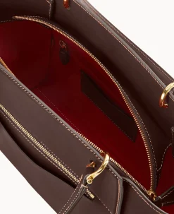 Dooney & Bourke The Alto Collection|Smooth Leather<Alto Callista Chocolate