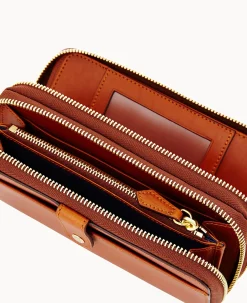 Dooney & Bourke The Alto Collection|Grab and Go<Alto Large Double Zip Organizer Saddle