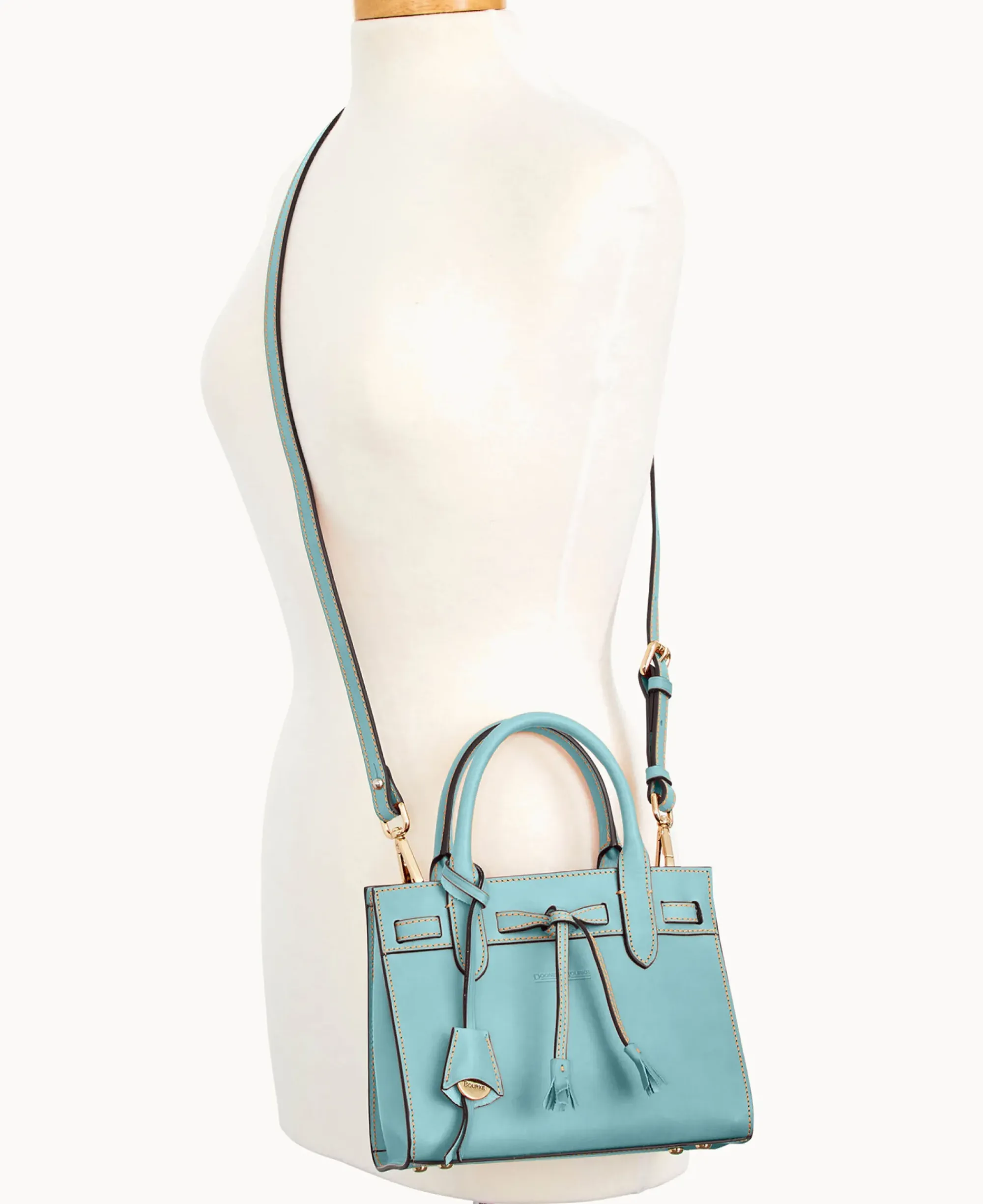 Dooney & Bourke The Alto Collection|Smooth Leather<Alto Mini Tassel Crossbody Aqua