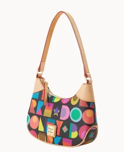 Dooney & Bourke The Art Deco Collection|Spring Style<Art Deco Luna Hobo Black