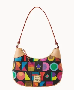 Dooney & Bourke The Art Deco Collection|Spring Style<Art Deco Luna Hobo Black