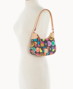 Dooney & Bourke The Art Deco Collection|Spring Style<Art Deco Luna Hobo Black