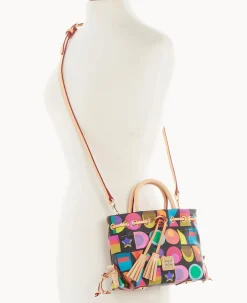 Dooney & Bourke The Art Deco Collection|Spring Style<Art Deco Small Tassel Tote Black