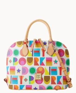 Dooney & Bourke The Art Deco Collection|Spring Style<Art Deco Zip Zip Satchel White