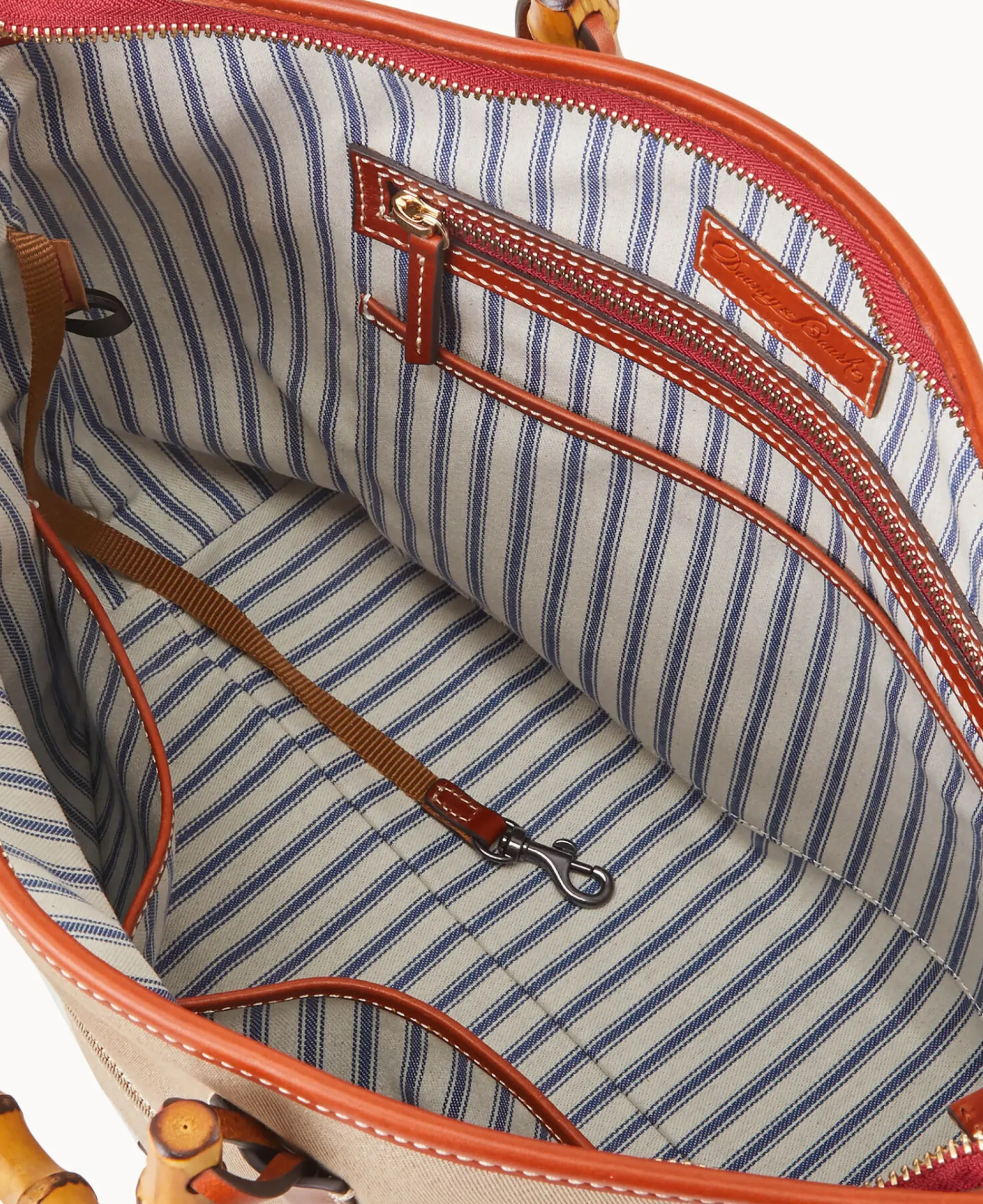 Dooney & Bourke Ready For the Getaway|Printed Fabric<Bamboo Handle Tote Khaki