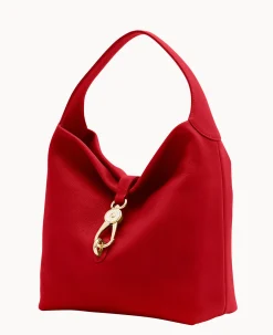 Dooney & Bourke Ready For the Getaway|Pebbled Leather<Belvedere Logo Lock Shoulder Bag Red