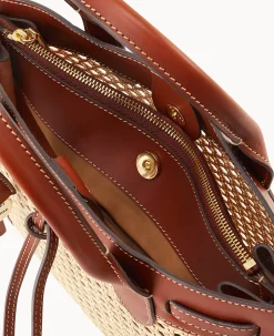 Dooney & Bourke Textured Leather|Shoulder Bags<Boldrini Vienna Tassel Bag Saddle