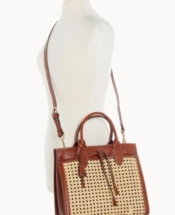Dooney & Bourke Textured Leather|Shoulder Bags<Boldrini Vienna Tassel Bag Saddle