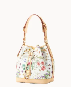 Dooney & Bourke Spring Style|Ready For the Getaway<Botanical Collection Drawstring White