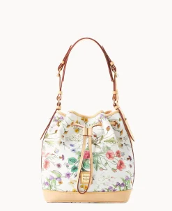 Dooney & Bourke Spring Style|Ready For the Getaway<Botanical Collection Drawstring White