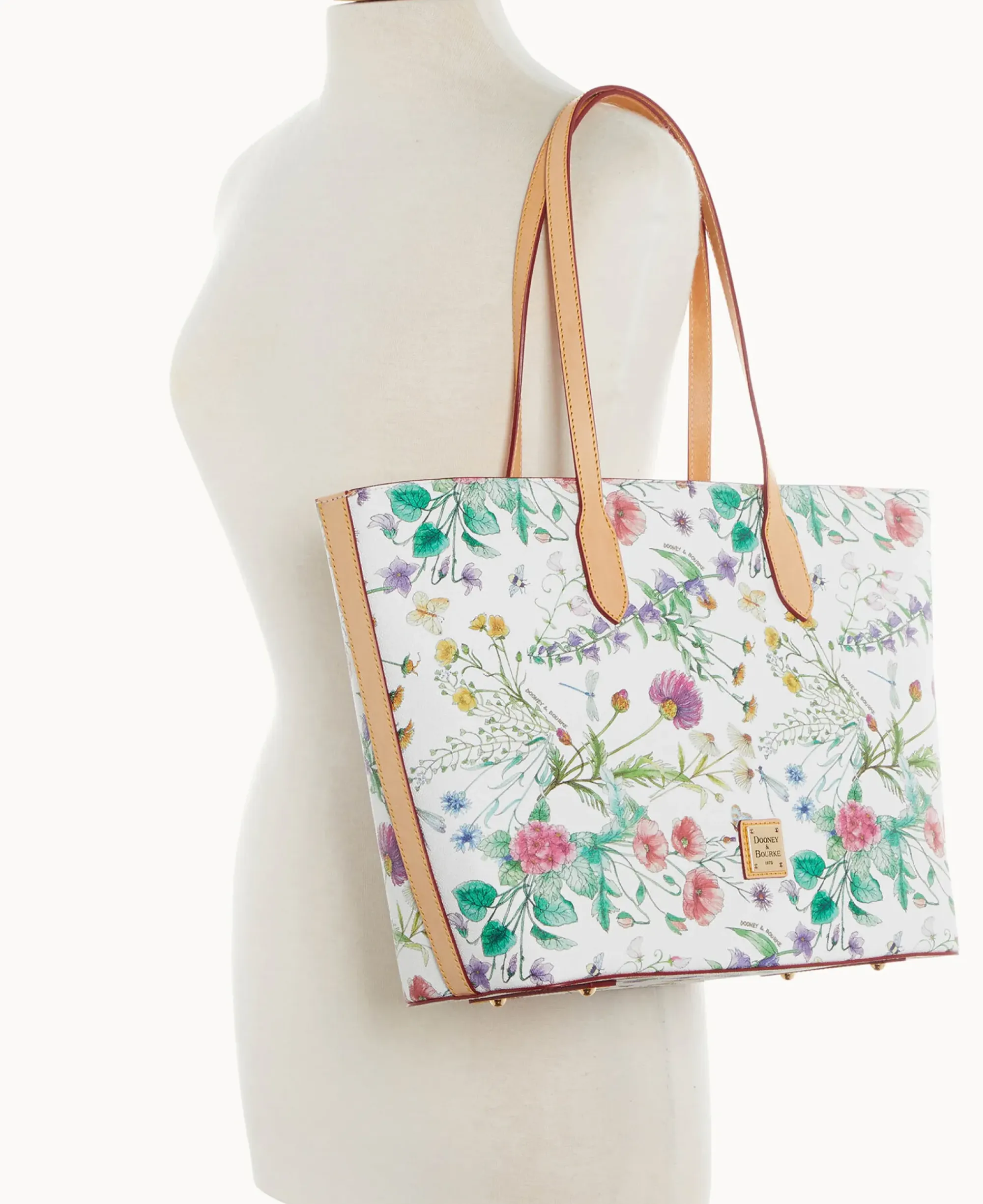 Dooney & Bourke Spring Style|Fresh Florals<Botanical Collection Large Tote White