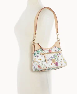 Dooney & Bourke Spring Style|Fresh Florals<Botanical Collection Small Hobo White