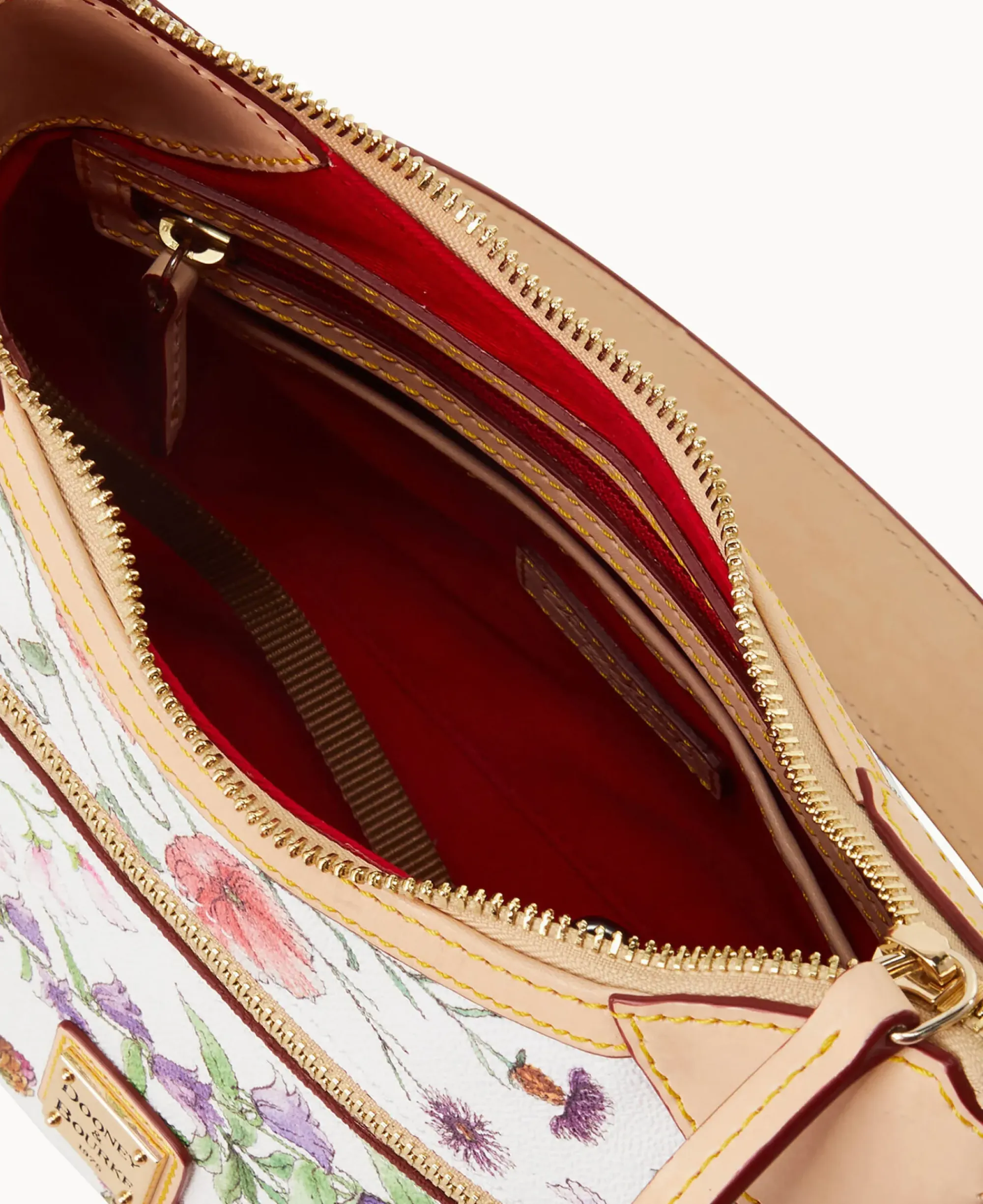 Dooney & Bourke Spring Style|Fresh Florals<Botanical Collection Small Hobo White