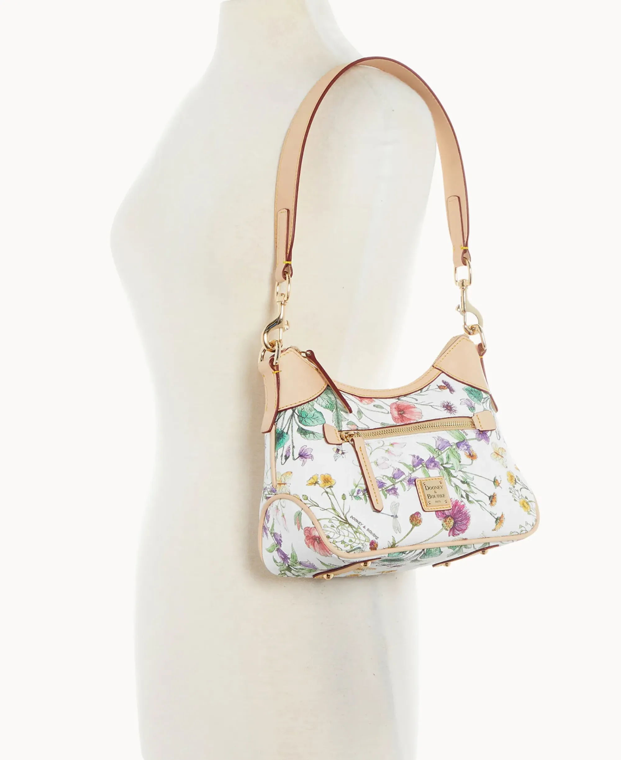 Dooney & Bourke Spring Style|Fresh Florals<Botanical Collection Small Hobo White