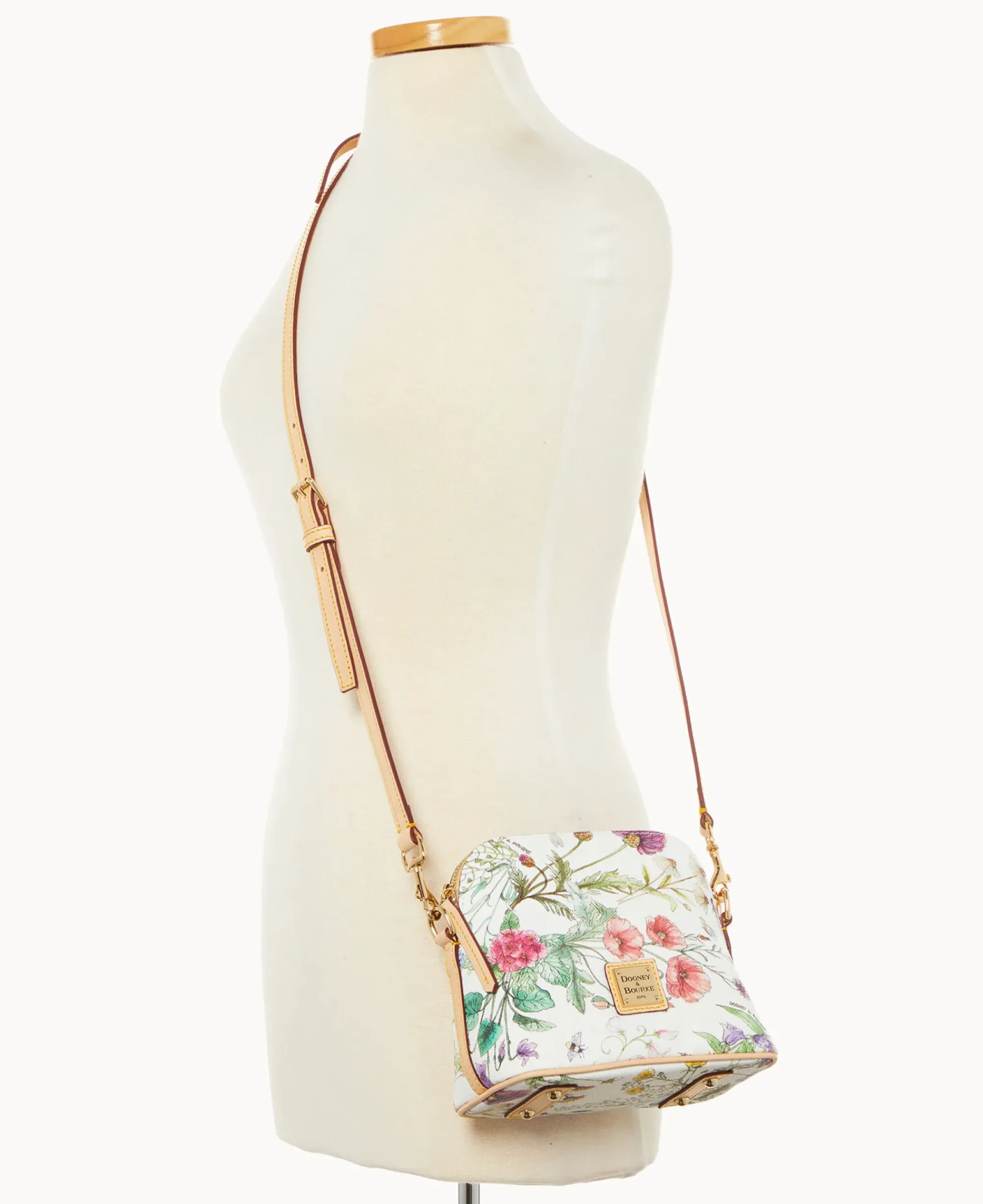 Dooney & Bourke Spring Style|Fresh Florals<Botanical Collection Zip Domed Crossbody White