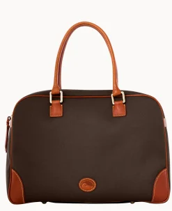 Dooney & Bourke Ready For the Getaway|Travel<Cabriolet Bowler Duffle Chocolate