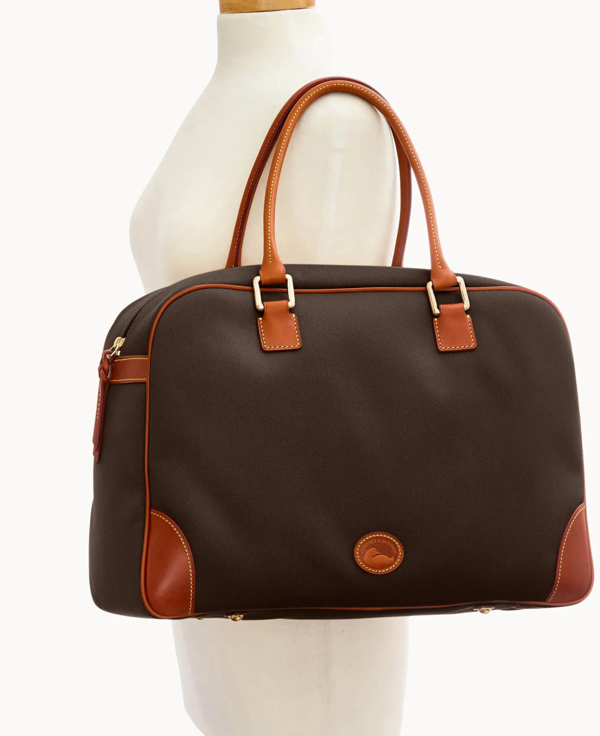 Dooney & Bourke Ready For the Getaway|Travel<Cabriolet Bowler Duffle Chocolate