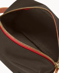 Dooney & Bourke The Canvas Collection|Travel<Canvas Cosmetic Case Brown