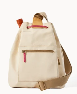 Dooney & Bourke The Canvas Collection|Spring Style<Canvas Pickleball Sling Natural Hot Pink