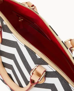 Dooney & Bourke The Chevron Collection|Spring Style<Chevron Geena Satchel Black