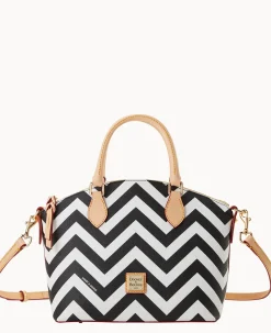 Dooney & Bourke The Chevron Collection|Spring Style<Chevron Geena Satchel Black