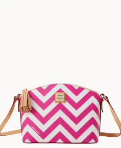 Dooney & Bourke The Chevron Collection|Spring Style<Chevron Robin Crossbody Fuchsia