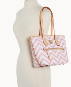 Dooney & Bourke The Chevron Collection|Spring Style<Chevron Small Tote Pink