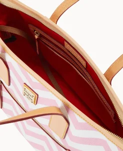 Dooney & Bourke The Chevron Collection|Spring Style<Chevron Small Tote Pink