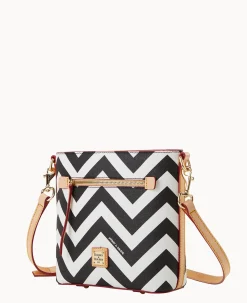 Dooney & Bourke The Chevron Collection|Spring Style<Chevron Small Zip Crossbody Black